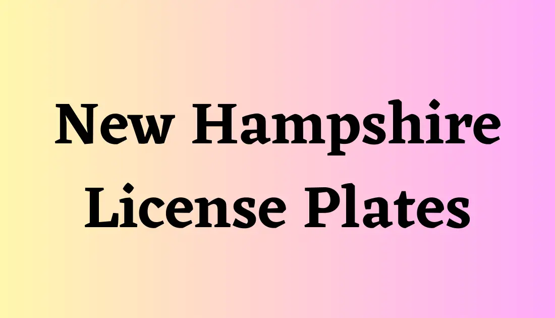 new hampshire license plate