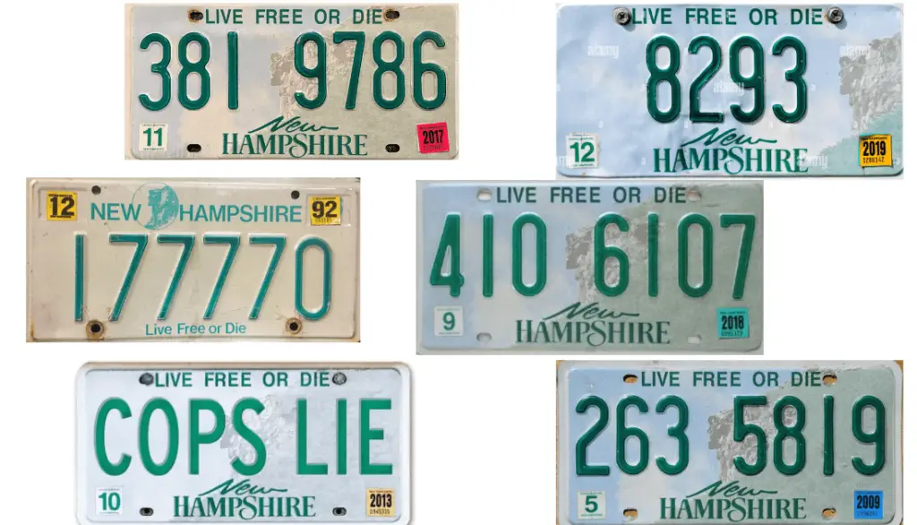 new hampshire license plate